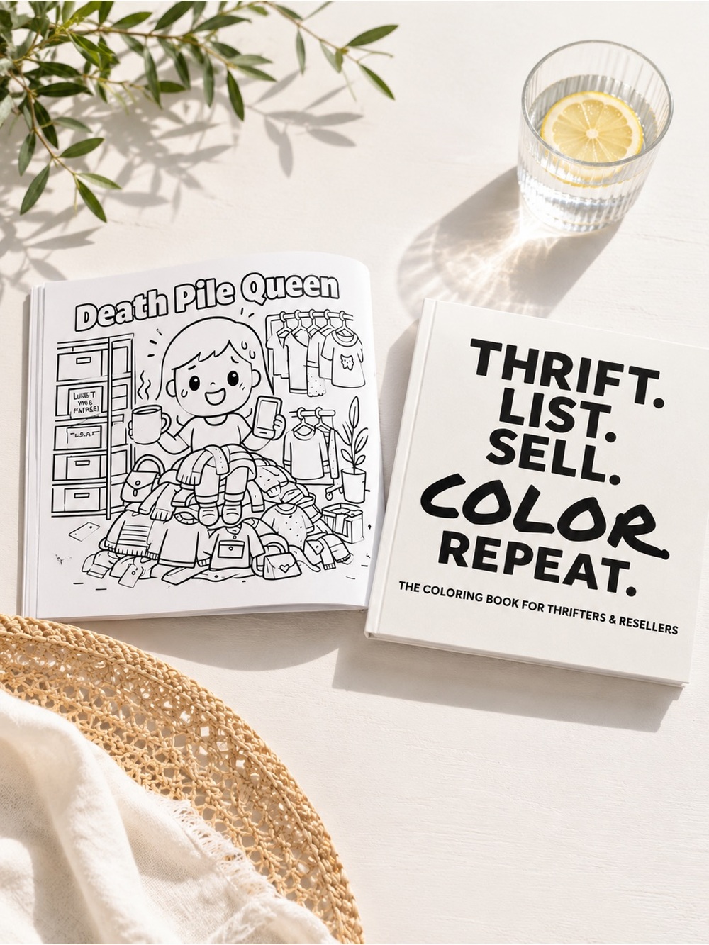 🛒 Thrift Reseller Colouring Books! Now Available on Amazon! 🛍️